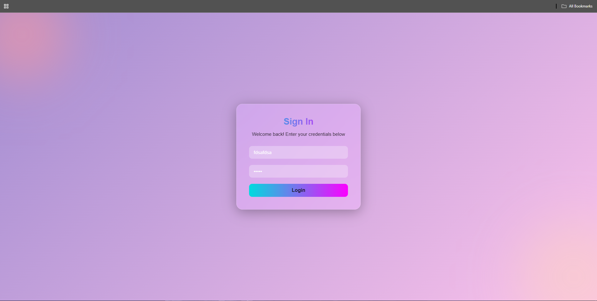 Login Form